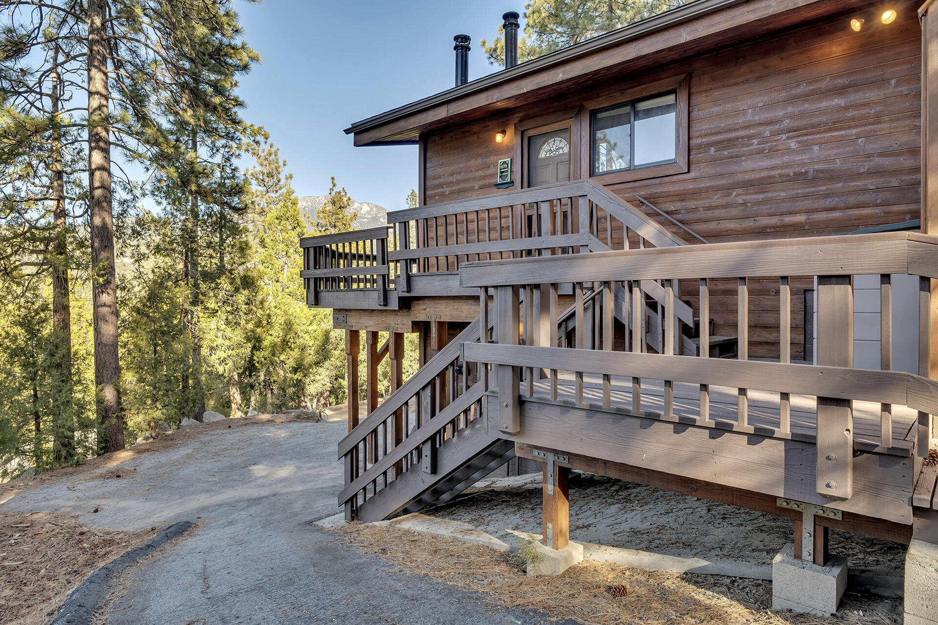 53071 Middleridge Drive Idyllwild, CA 92549 - Photo 49 of 50 a view of a house with a wooden deck