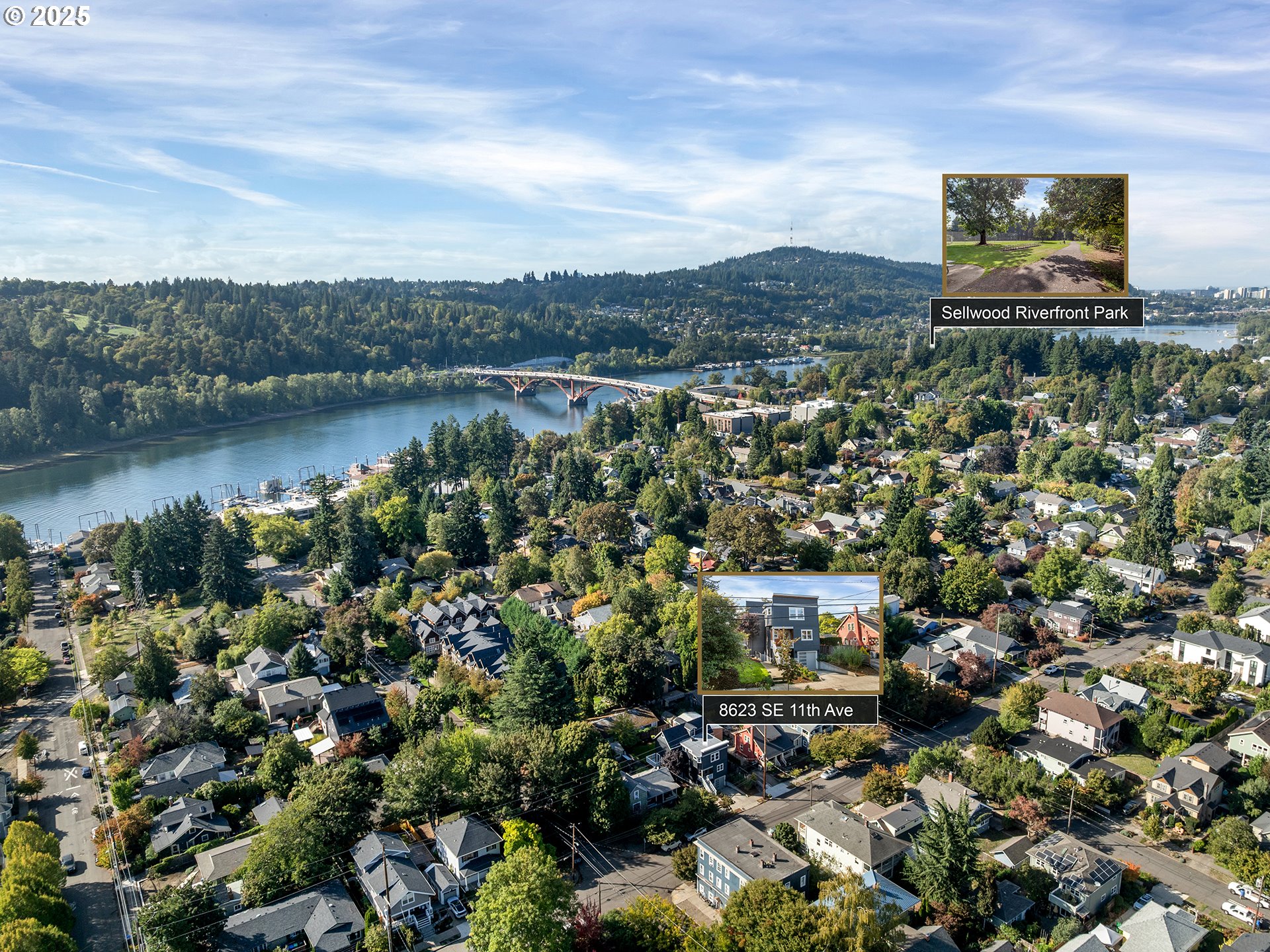 8623 Southeast 11th Avenue Portland, OR 97202 - Photo 39 of 46 a view of a city with lake