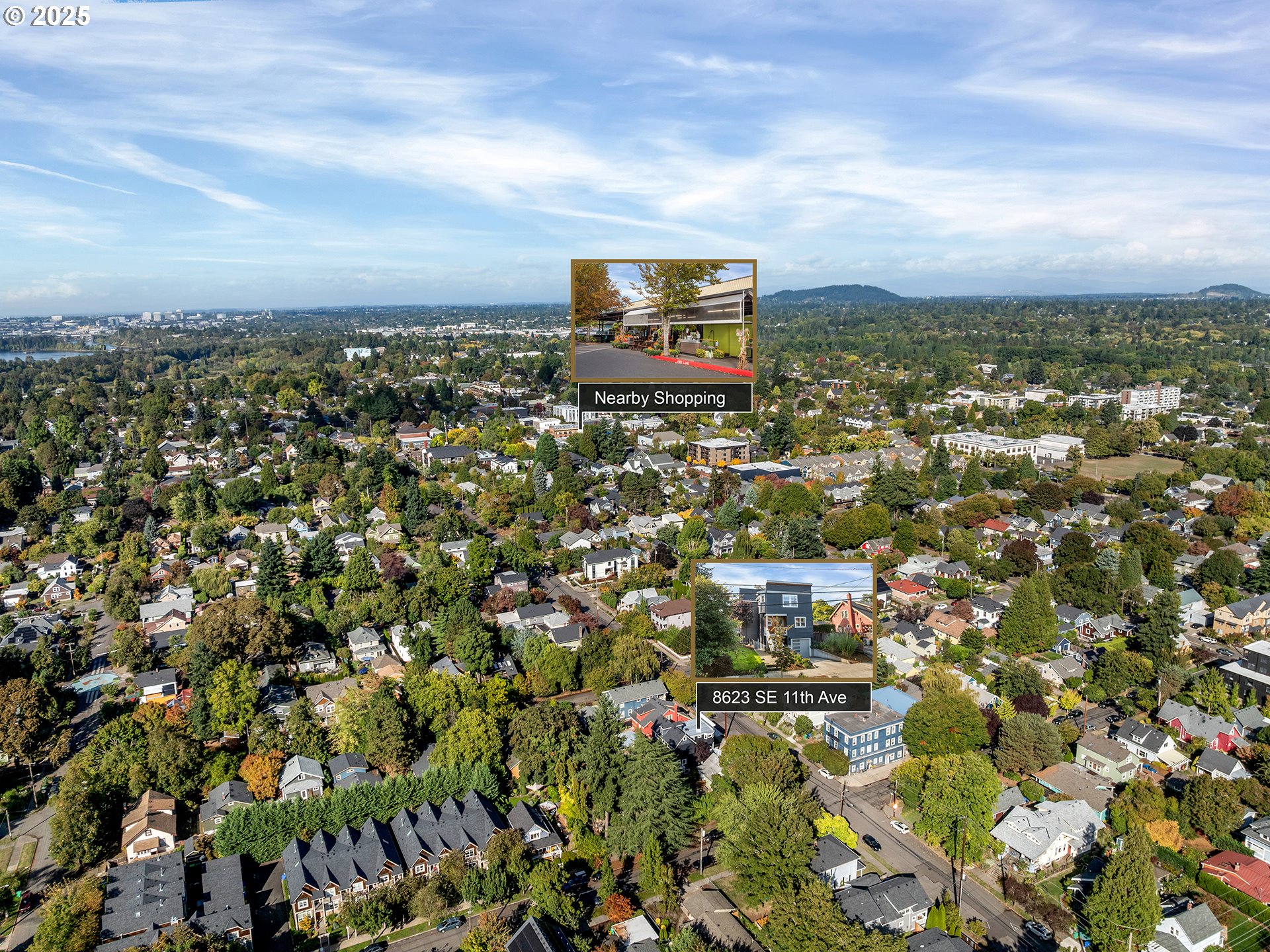 8623 Southeast 11th Avenue Portland, OR 97202 - Photo 41 of 46 an aerial view of a city