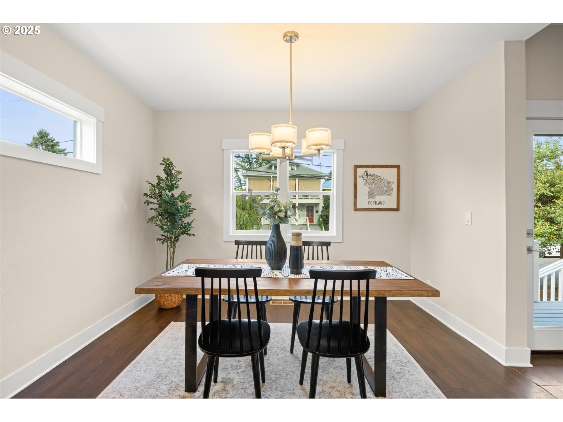 8623 Southeast 11th Avenue Portland, OR 97202 - Photo 10 of 46 a view of a dining room with furniture window and outside view
