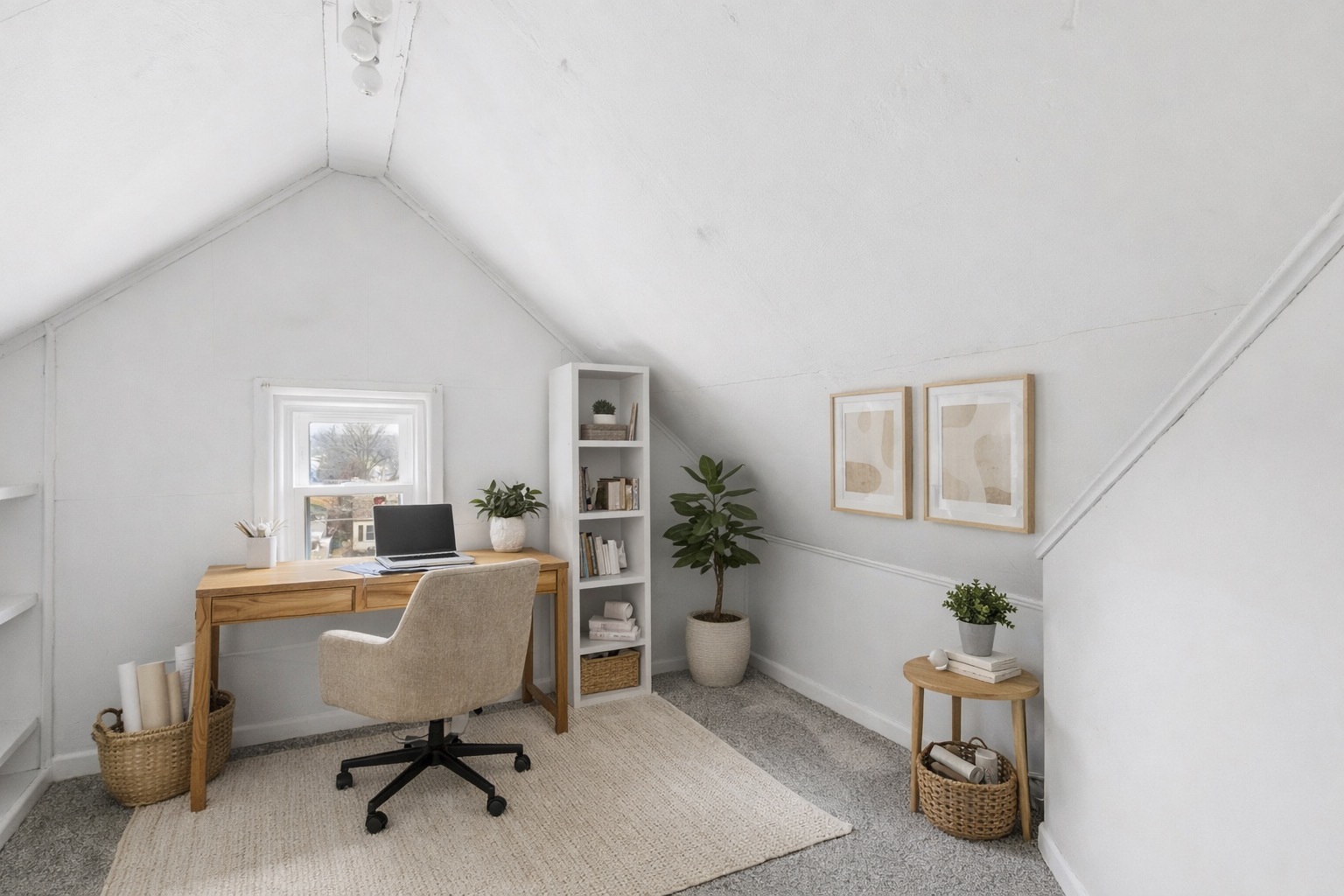 3237 12th Street Rock Island, IL 61201 - Photo 16 of 36 a view of a workspace with furniture and a window