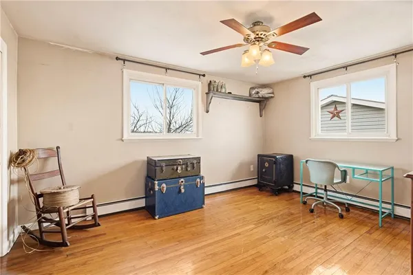 a view of an empty room