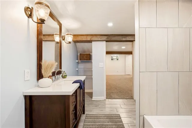 a room with gym equipment