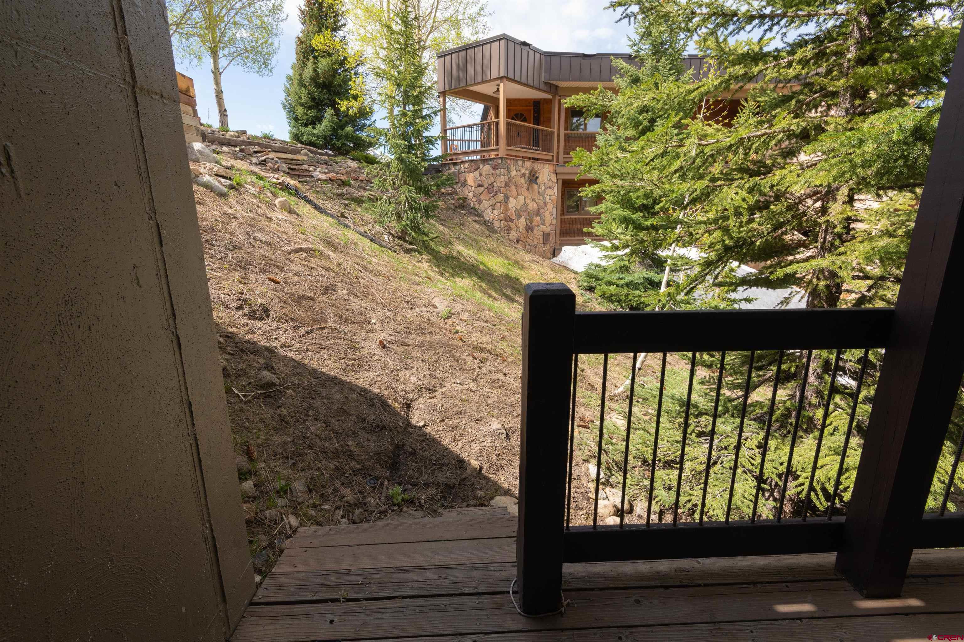 33 Castle Road, Unit 3 Crested Butte, CO 81225 - Photo 15 of 34 a view of a yard from a balcony