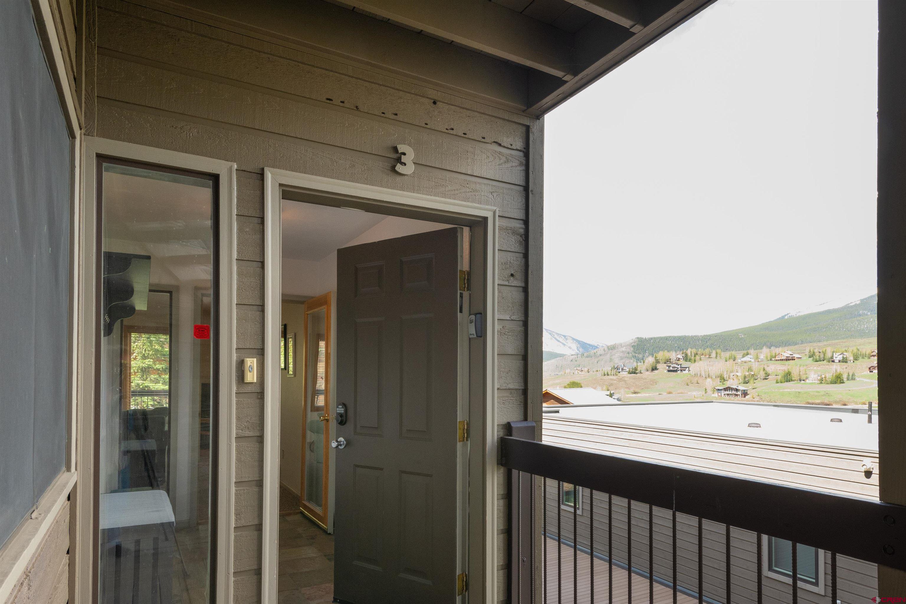 33 Castle Road, Unit 3 Crested Butte, CO 81225 - Photo 2 of 34 a view of city from balcony