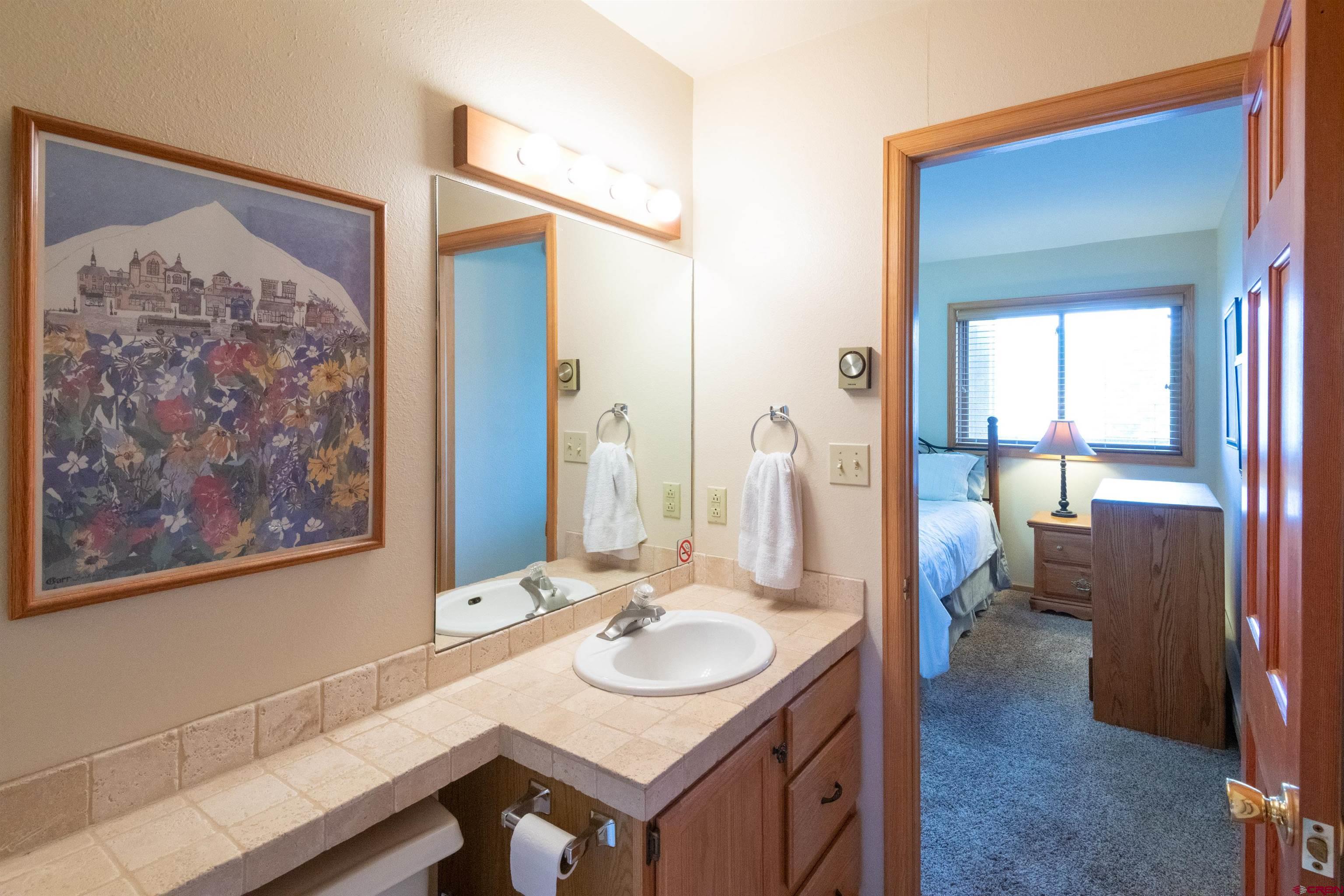 33 Castle Road, Unit 3 Crested Butte, CO 81225 - Photo 21 of 34 a bathroom with a sink and a mirror