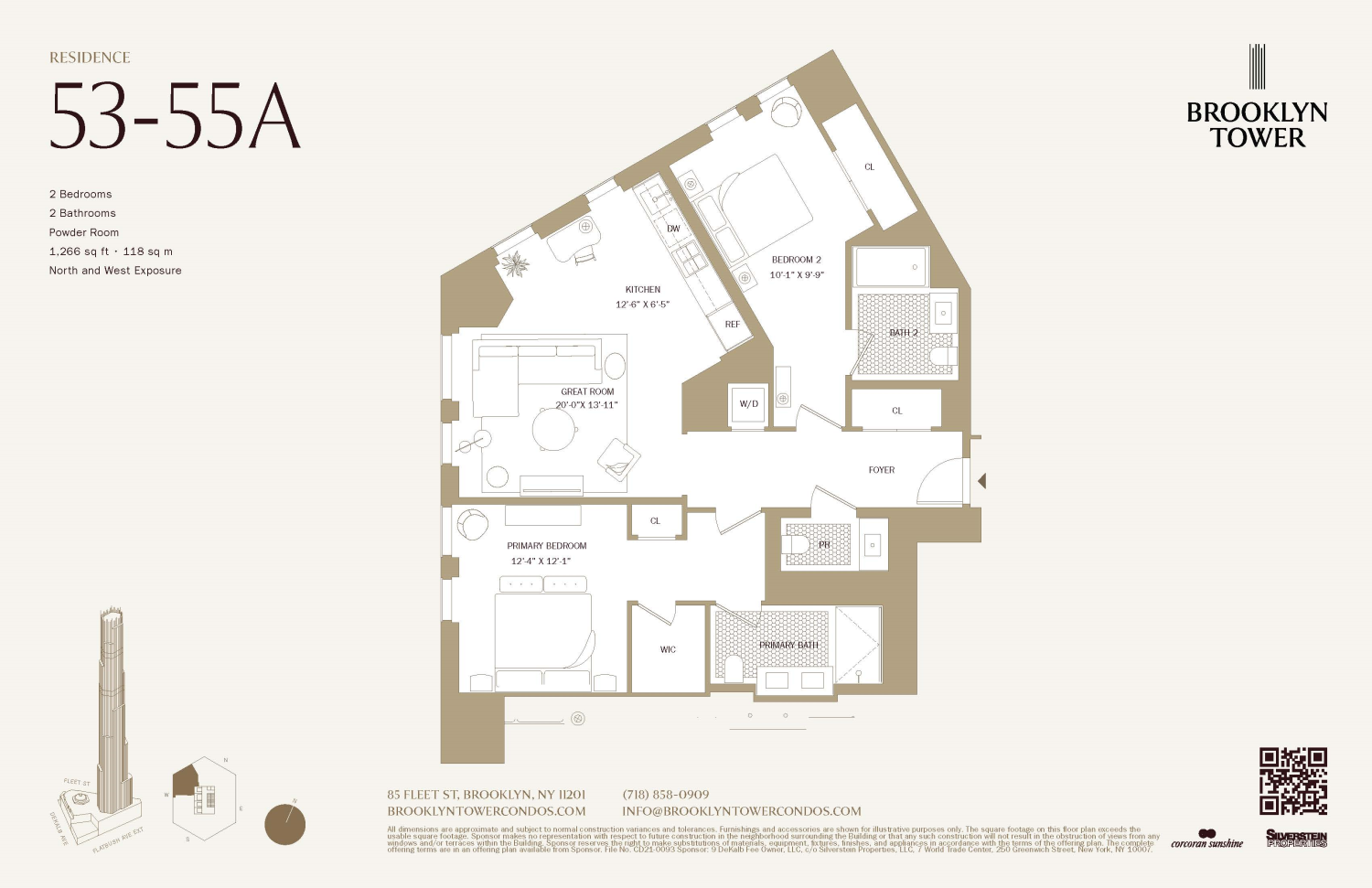 85 Fleet Street, Unit 53A Brooklyn, NY 11201 - Photo 19 of 19 a view of a living room