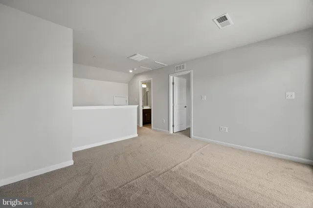 a view of an empty room