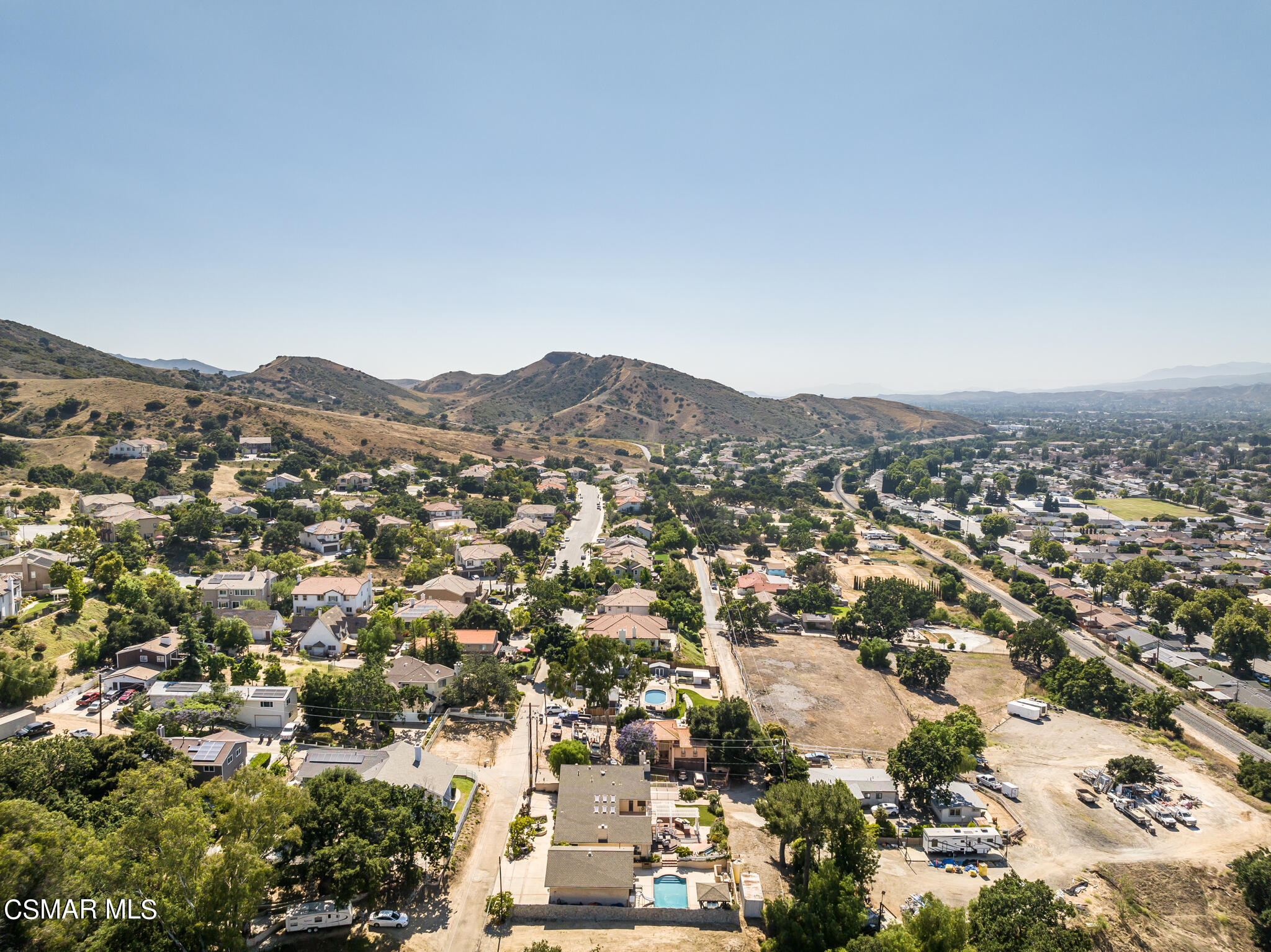 5765 Oak Knolls Road Simi Valley, CA 93063 - Photo 9 of 71 an aerial view of residential houses with city view