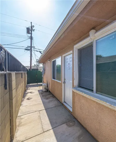a view of a entryway door front of house