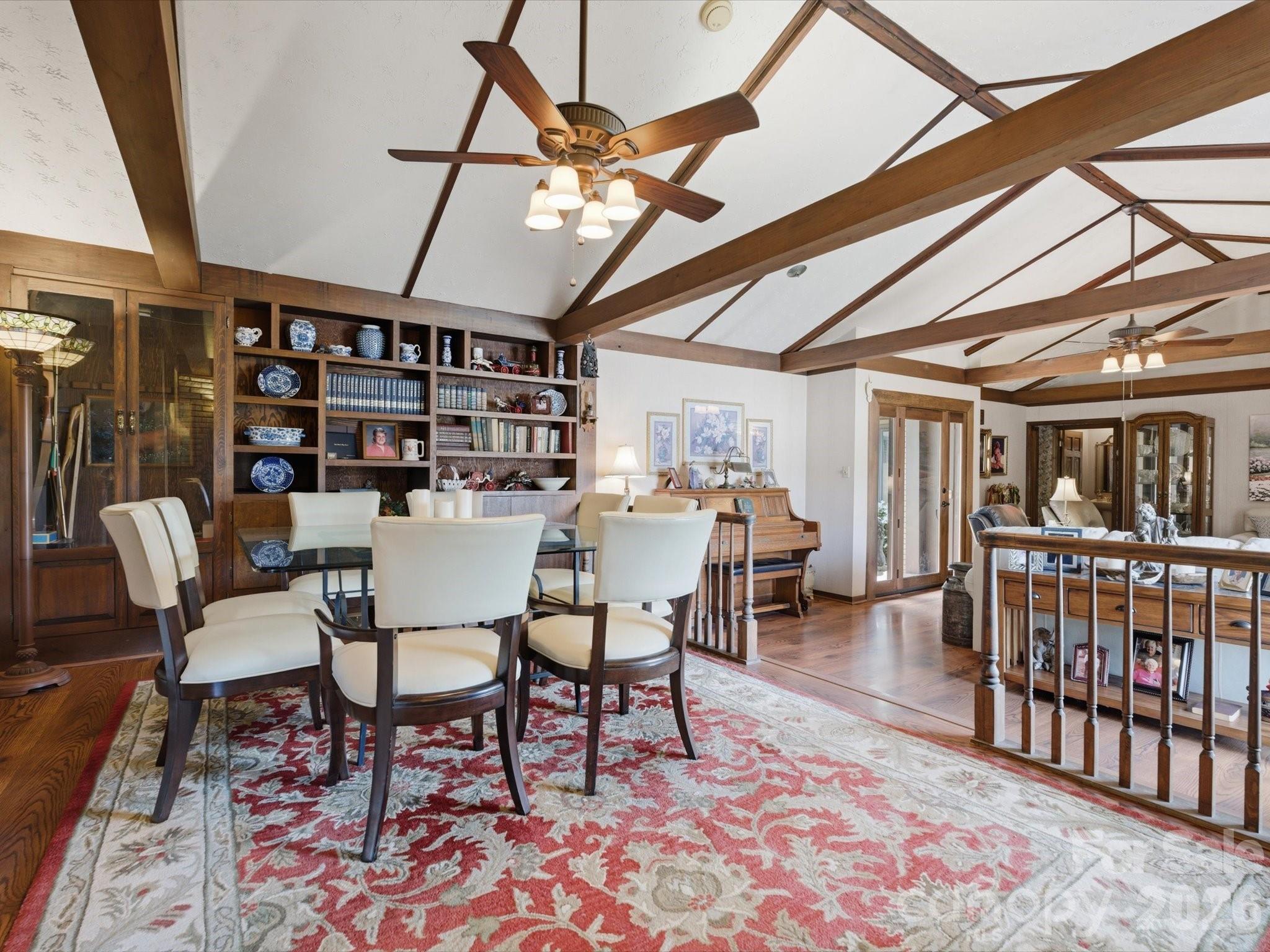 2620 Reeves Island Road Gold Hill, NC 28071 - Photo 16 of 48 a dining room with furniture window and wooden floor
