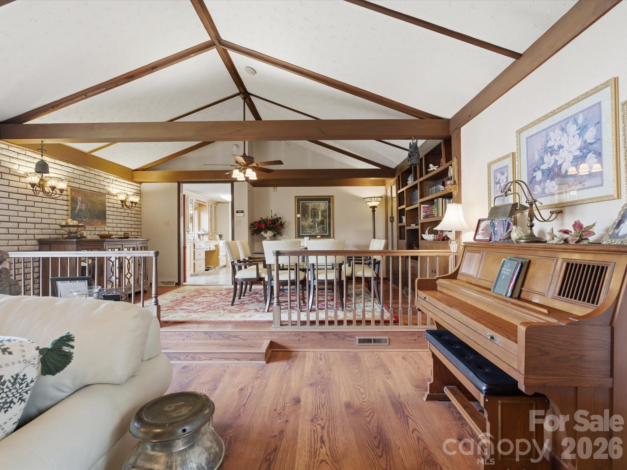 2620 Reeves Island Road Gold Hill, NC 28071 - Photo 21 of 48 a view of a livingroom with furniture and hardwood floor