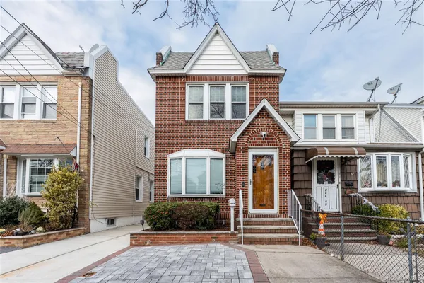 a front view of a house