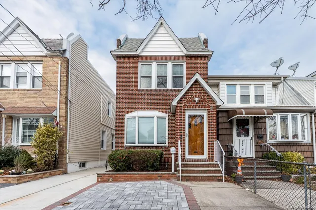 a front view of a house