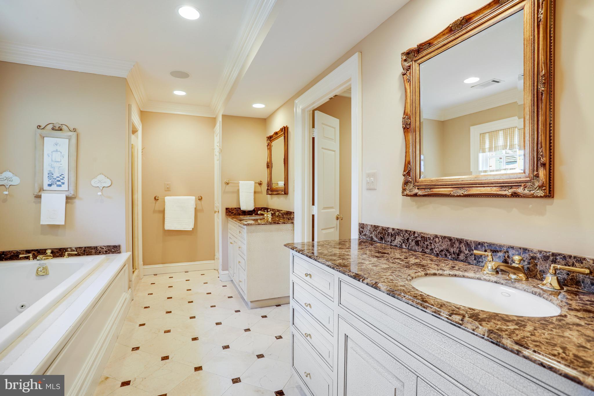 5629 Newington Road Bethesda, MD 20816 - Photo 31 of 65 Primary Bath with double vanity