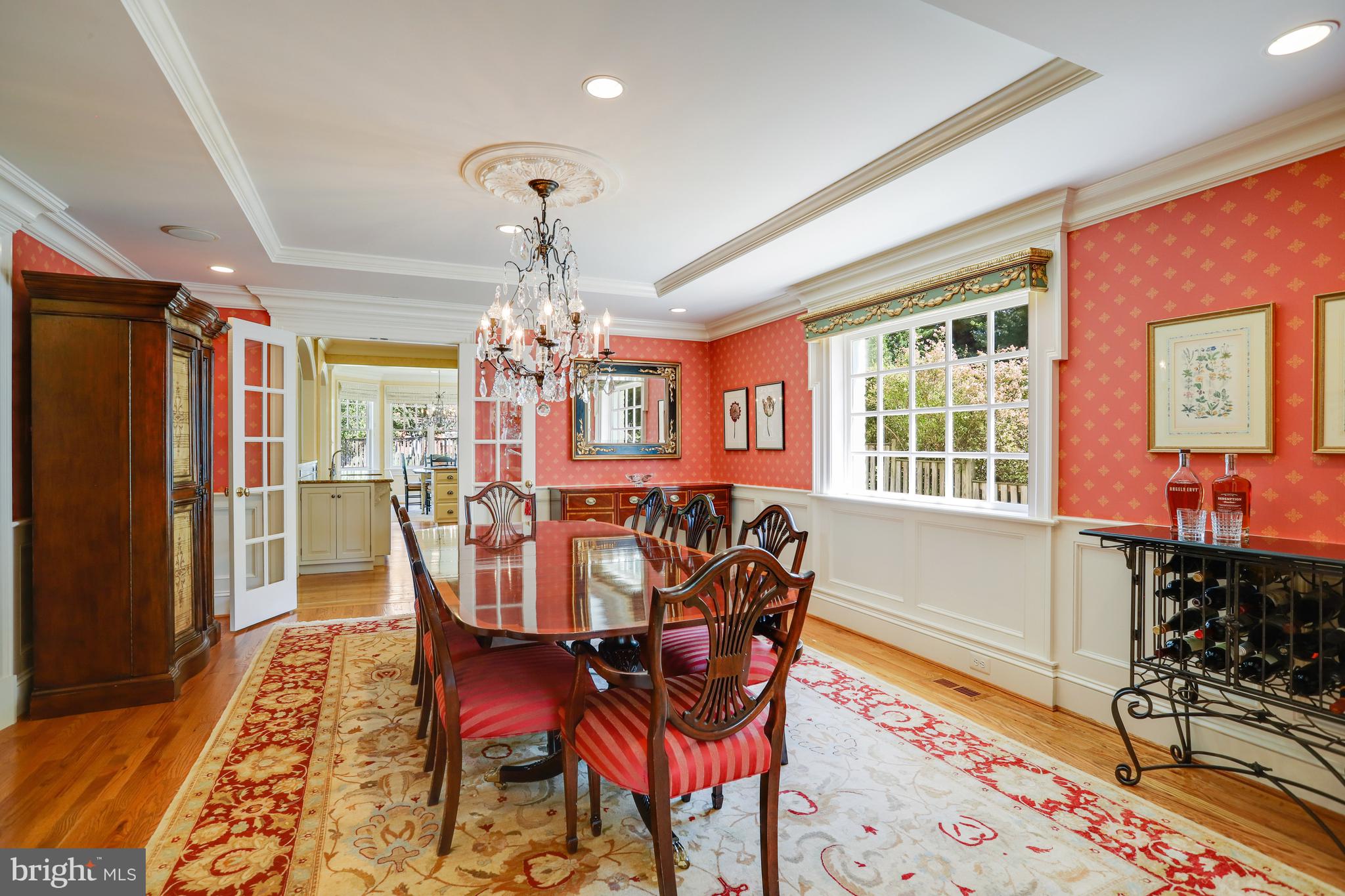 5629 Newington Road Bethesda, MD 20816 - Photo 5 of 65 a view of a dining room with furniture window and wooden floor