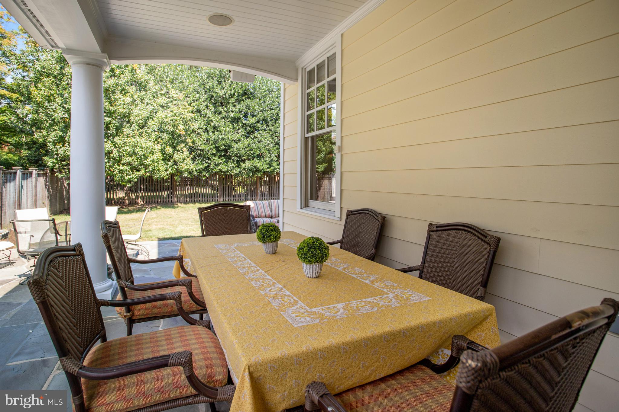 5629 Newington Road Bethesda, MD 20816 - Photo 58 of 65 a view of a dining room with furniture window and outside view