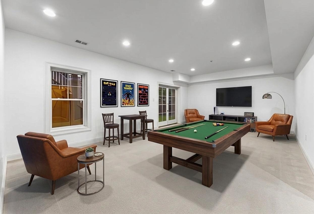 4700 Edgefield Road Bethesda, MD 20814 - Photo 22 of 29 a view of a livingroom with furniture and a flat screen tv