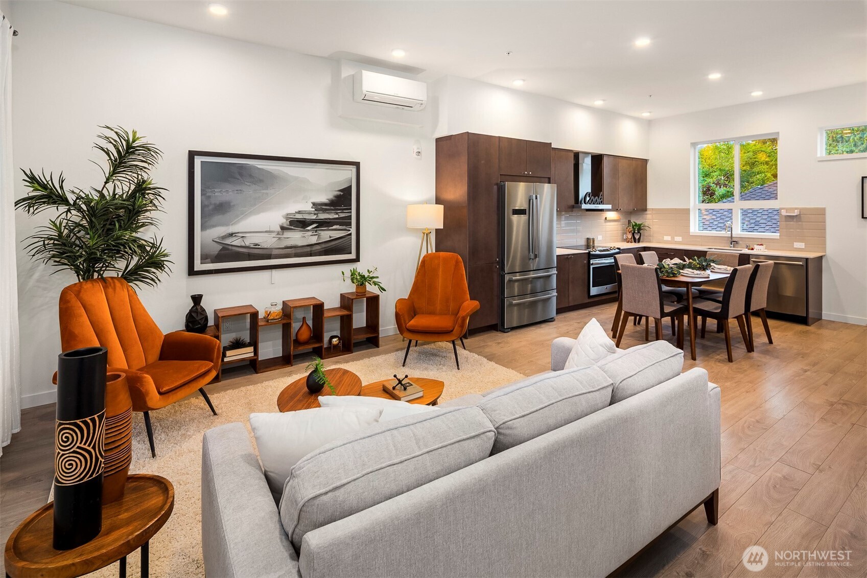 1494 Northwest 75th Street Seattle, WA 98117 - Photo 14 of 22 a living room with furniture kitchen view and a large window
