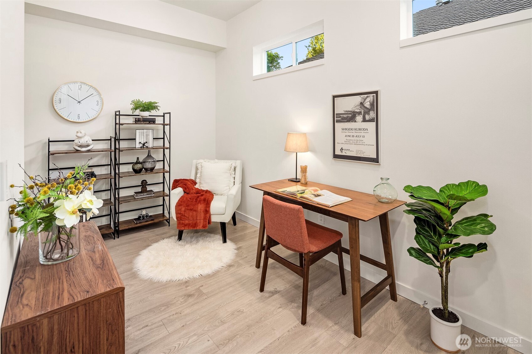 1494 Northwest 75th Street Seattle, WA 98117 - Photo 4 of 22 a living room with furniture flowerpot and wooden floor