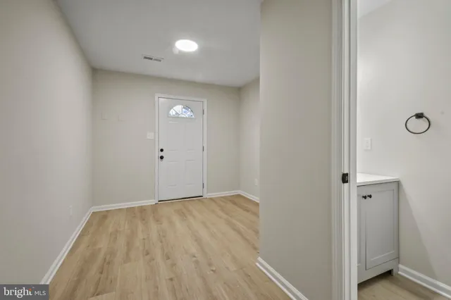 a view of an empty room