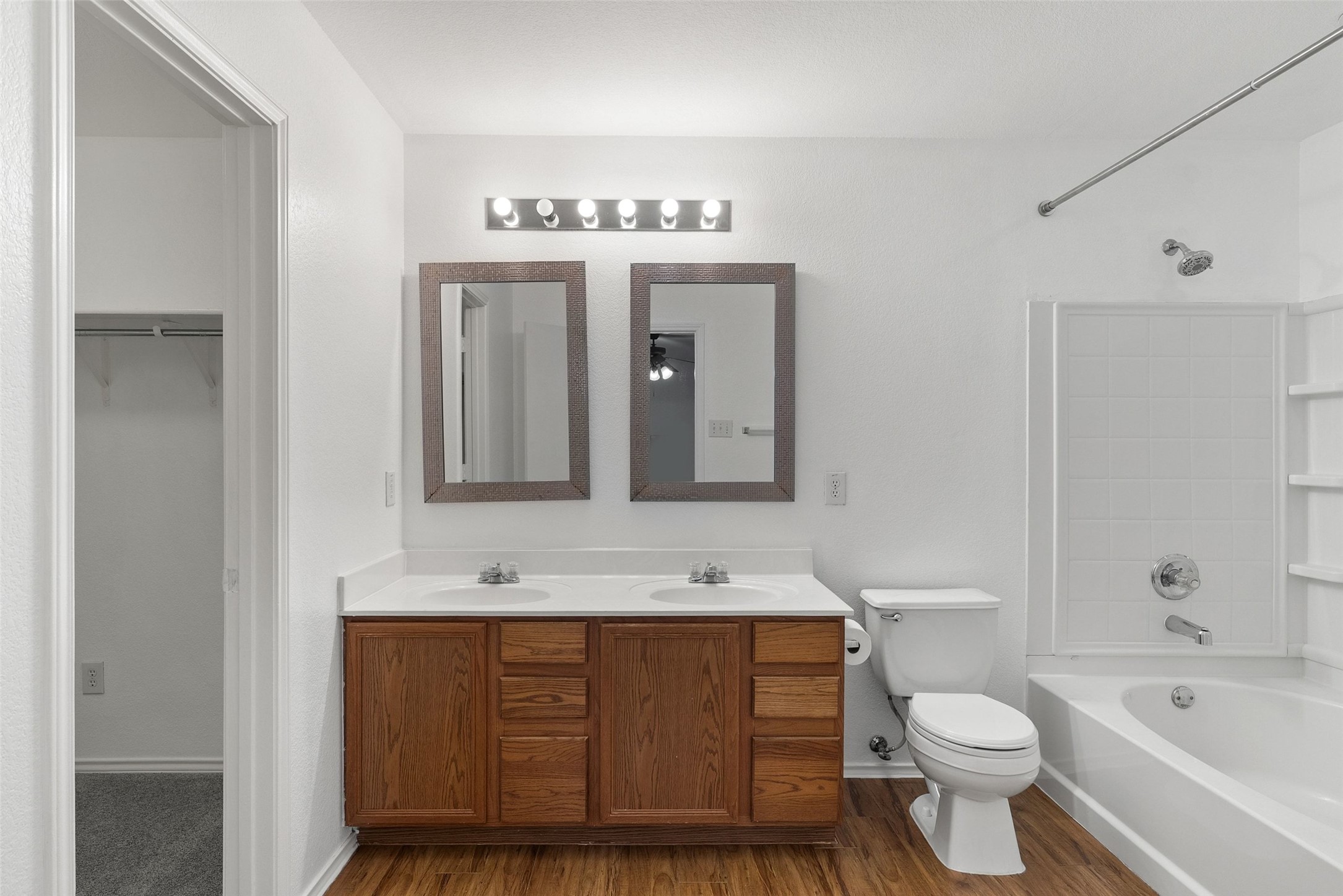 6629 Doyal Drive Austin, TX 78747 - Photo 23 of 37 Primary bathroom with dual vanity sinks