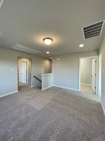 a view of a room with a wardrobe space