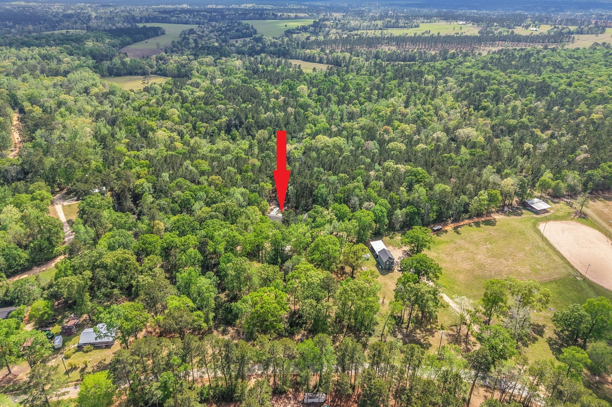 1290 Spring Ridge Road Coldspring, TX 77331 - Photo 2 of 49 This home is nestled on 31 wooded acres!