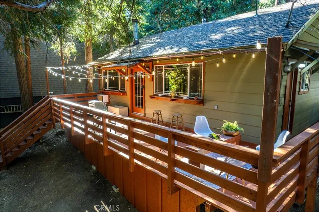 a view of outdoor space with seating area