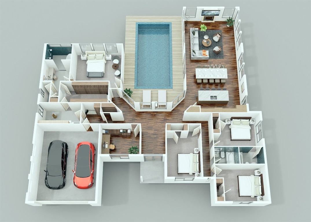 14500 Debba Drive Austin, TX 78734 - Photo 27 of 27 a view of living room with furniture and white cabinets