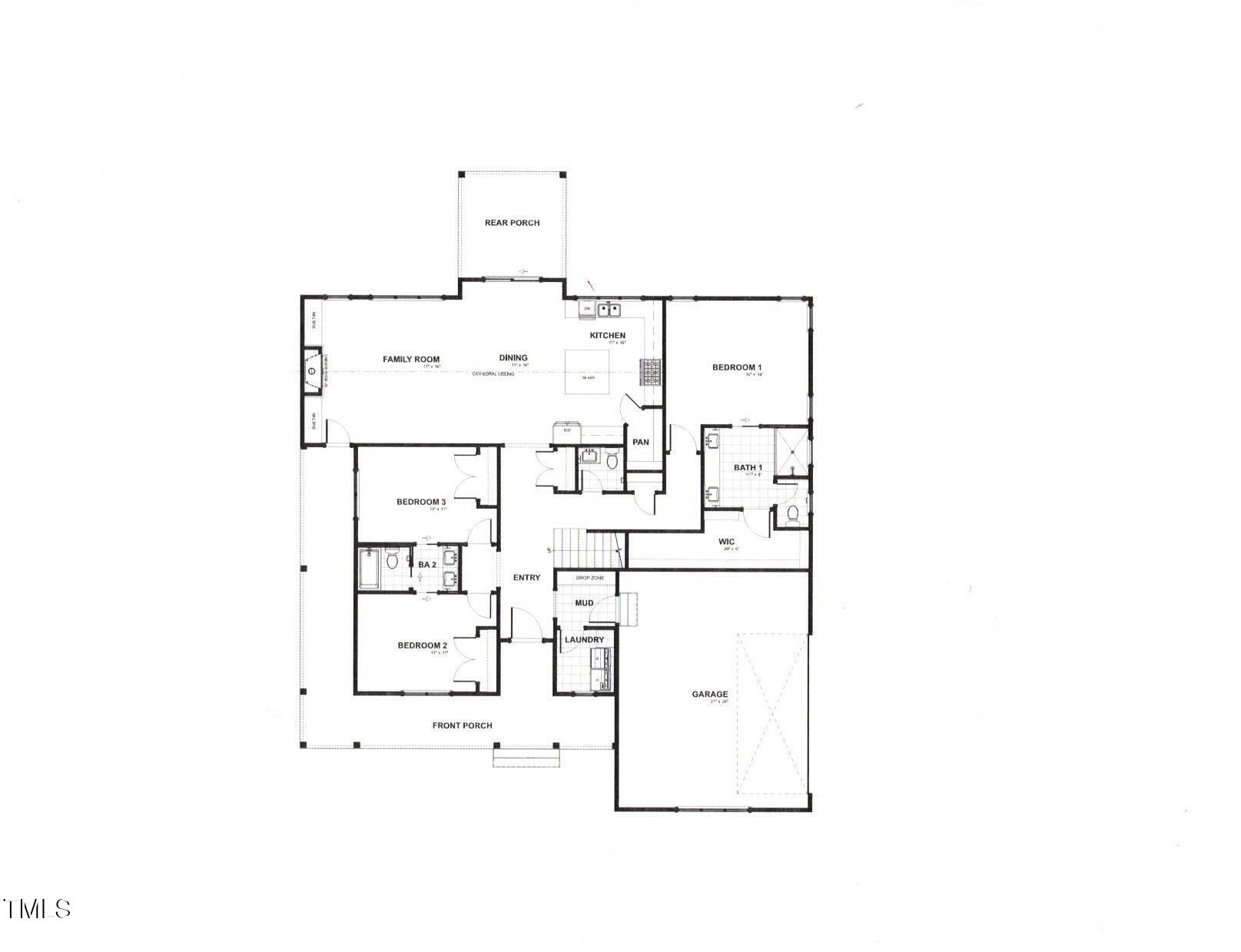 2830 Creek Point Road Graham, NC 27253 - Photo 2 of 8 a picture of floor plan