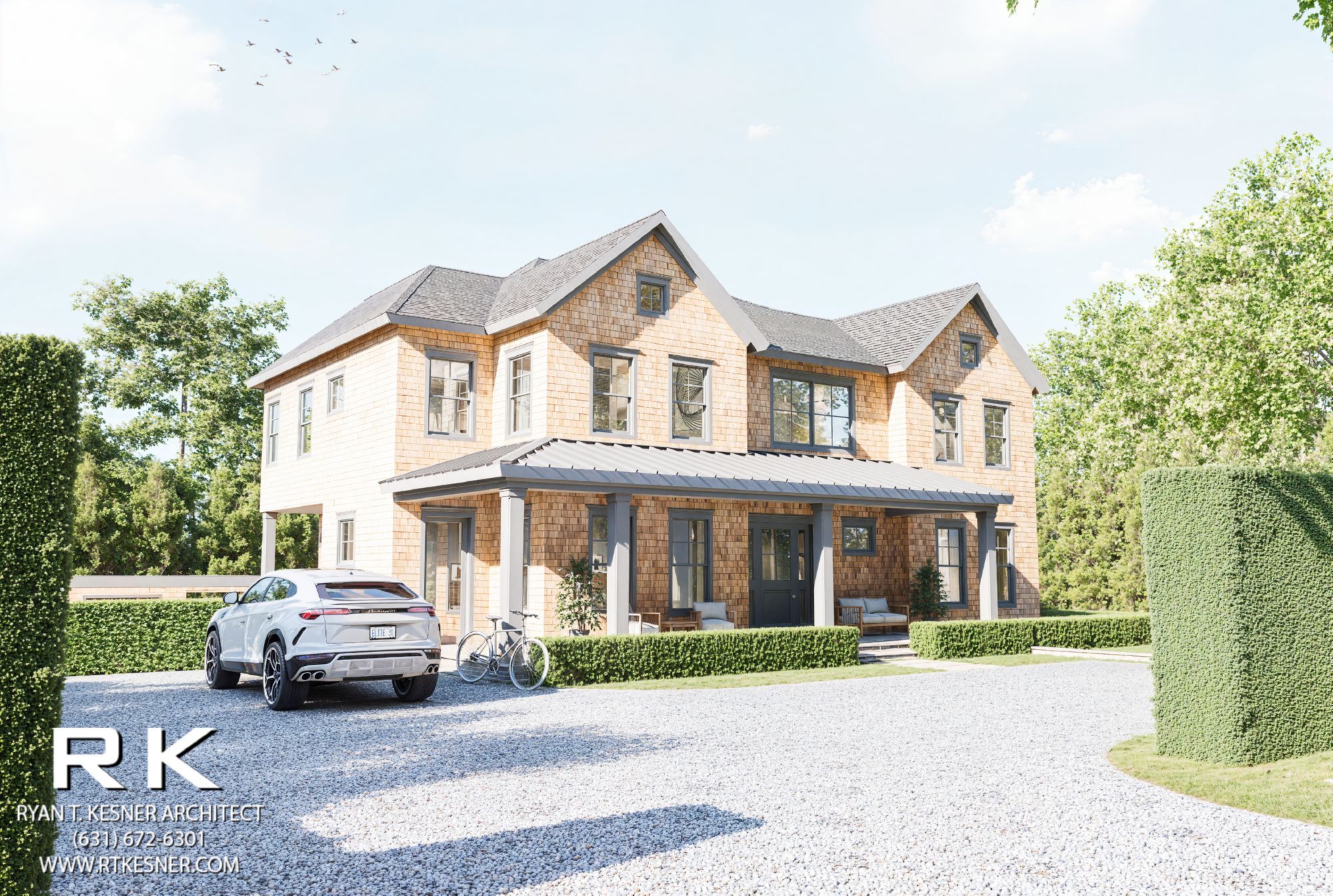 11 Gull Rock Road Sag Harbor, NY 11963 - Photo 2 of 12 Rendering- Side/Front Elevation