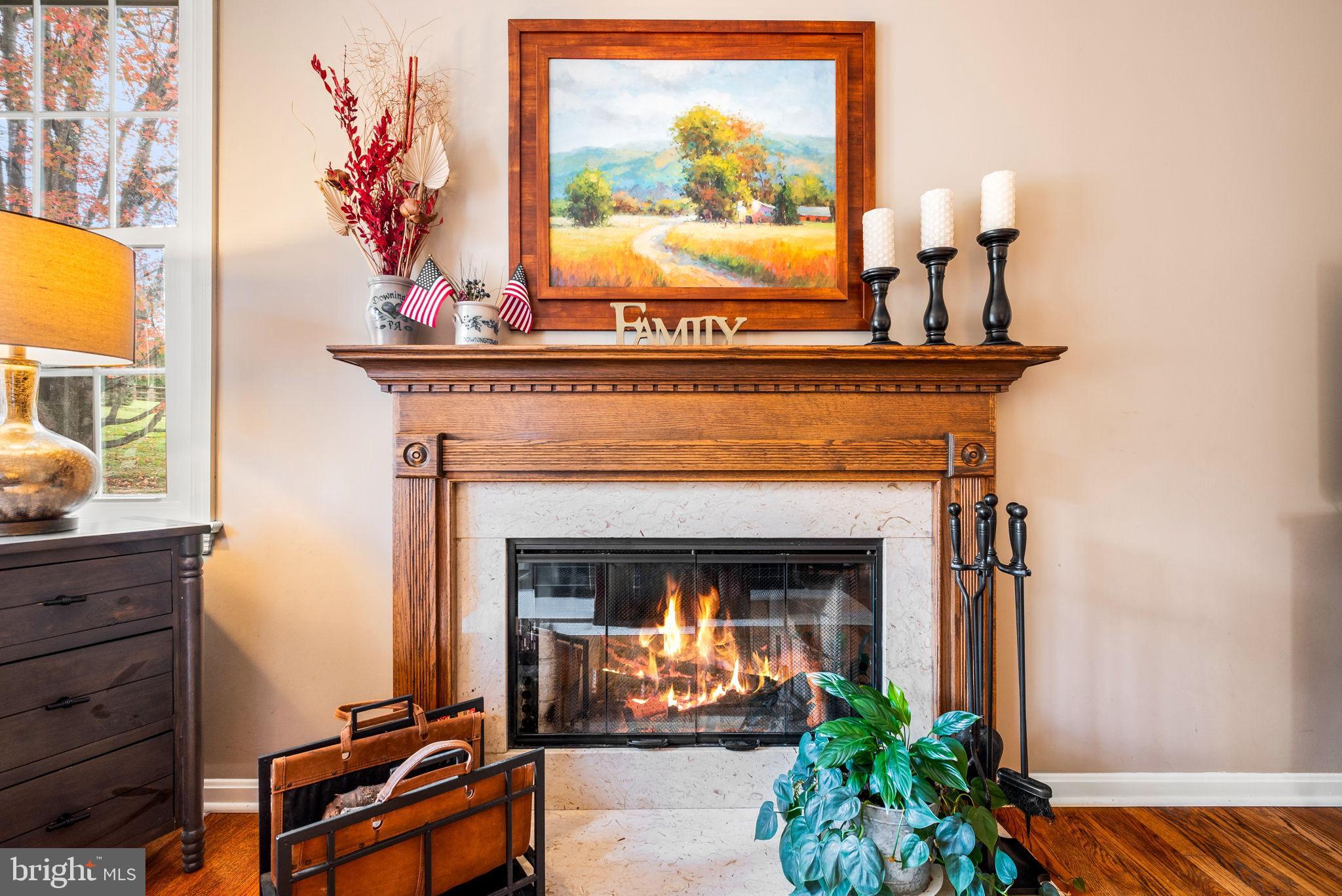 4 Pierce Lane Downingtown, PA 19335 - Photo 18 of 43 a living room with a fireplace and wooden floor