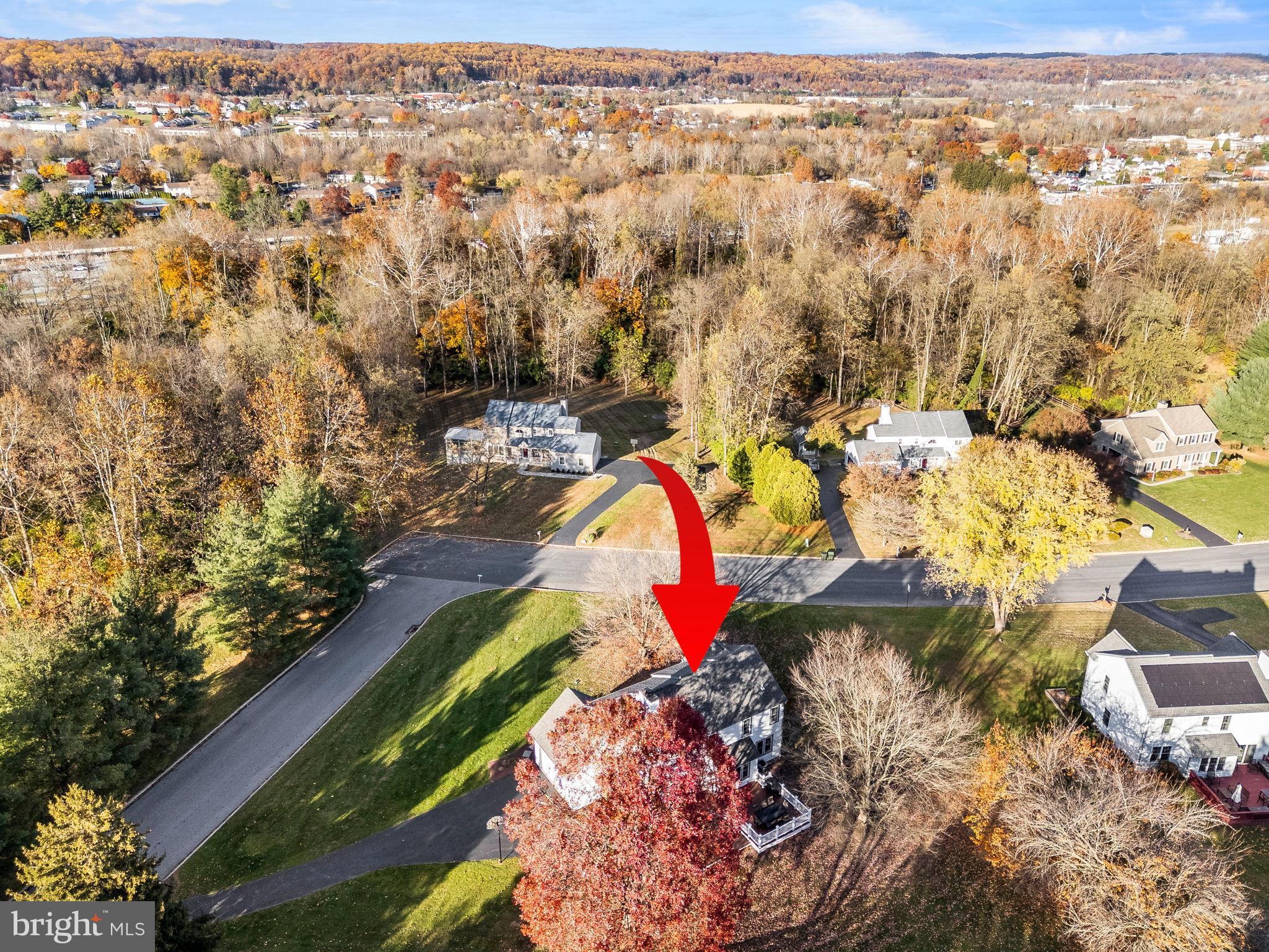 4 Pierce Lane Downingtown, PA 19335 - Photo 39 of 43 an aerial view of residential houses with outdoor space
