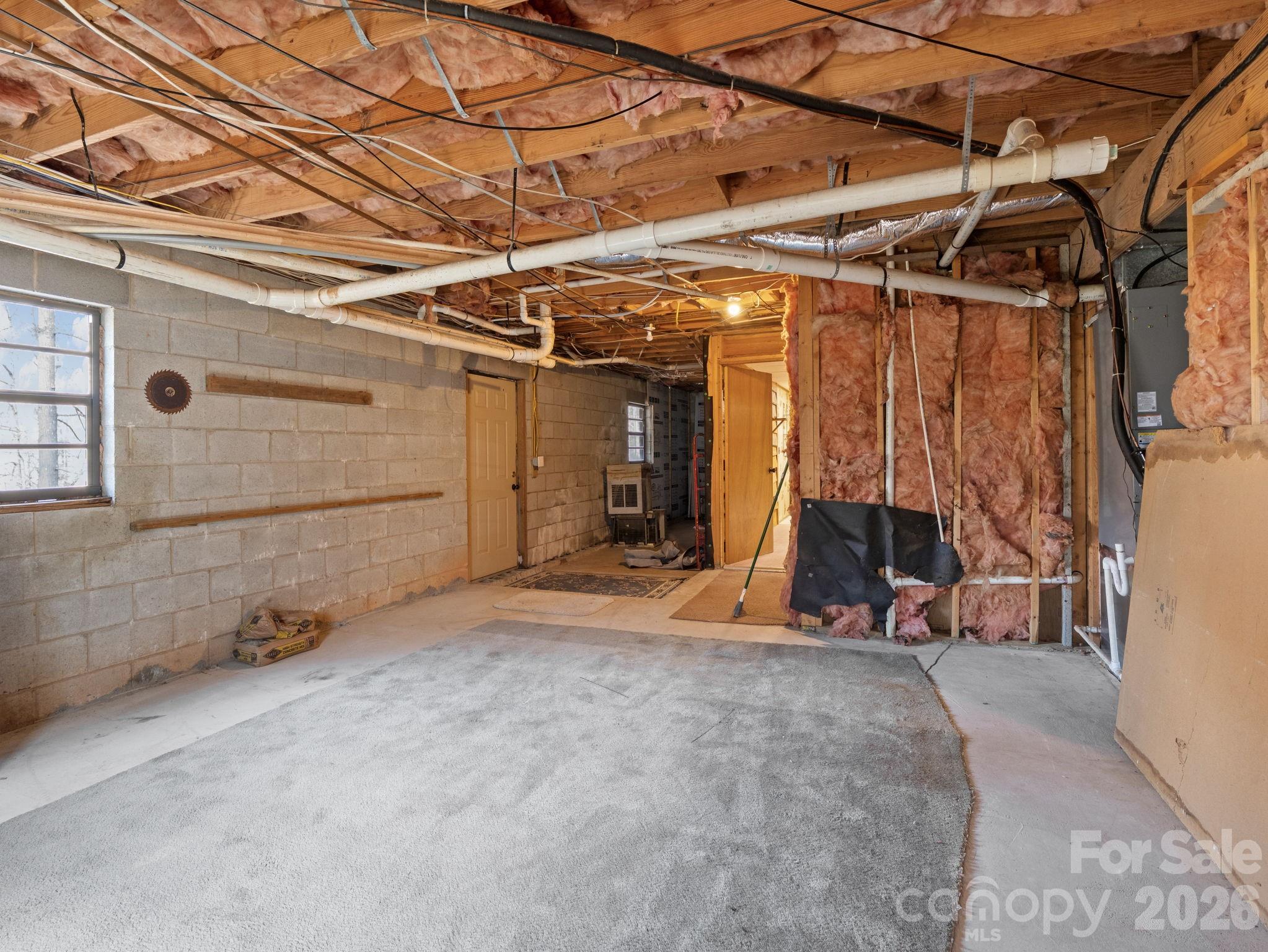 111 Buckeye Road Lake Lure, NC 28746 - Photo 28 of 48 a view of a room with wooden walls