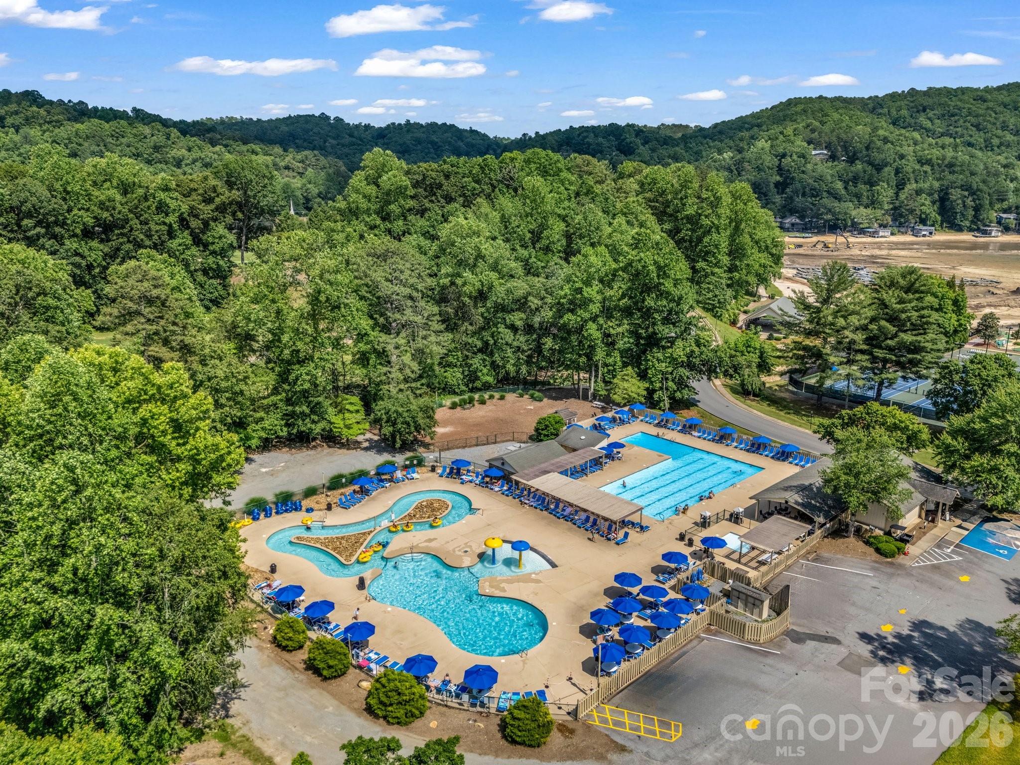 111 Buckeye Road Lake Lure, NC 28746 - Photo 44 of 48 a view of an outdoor space with a patio