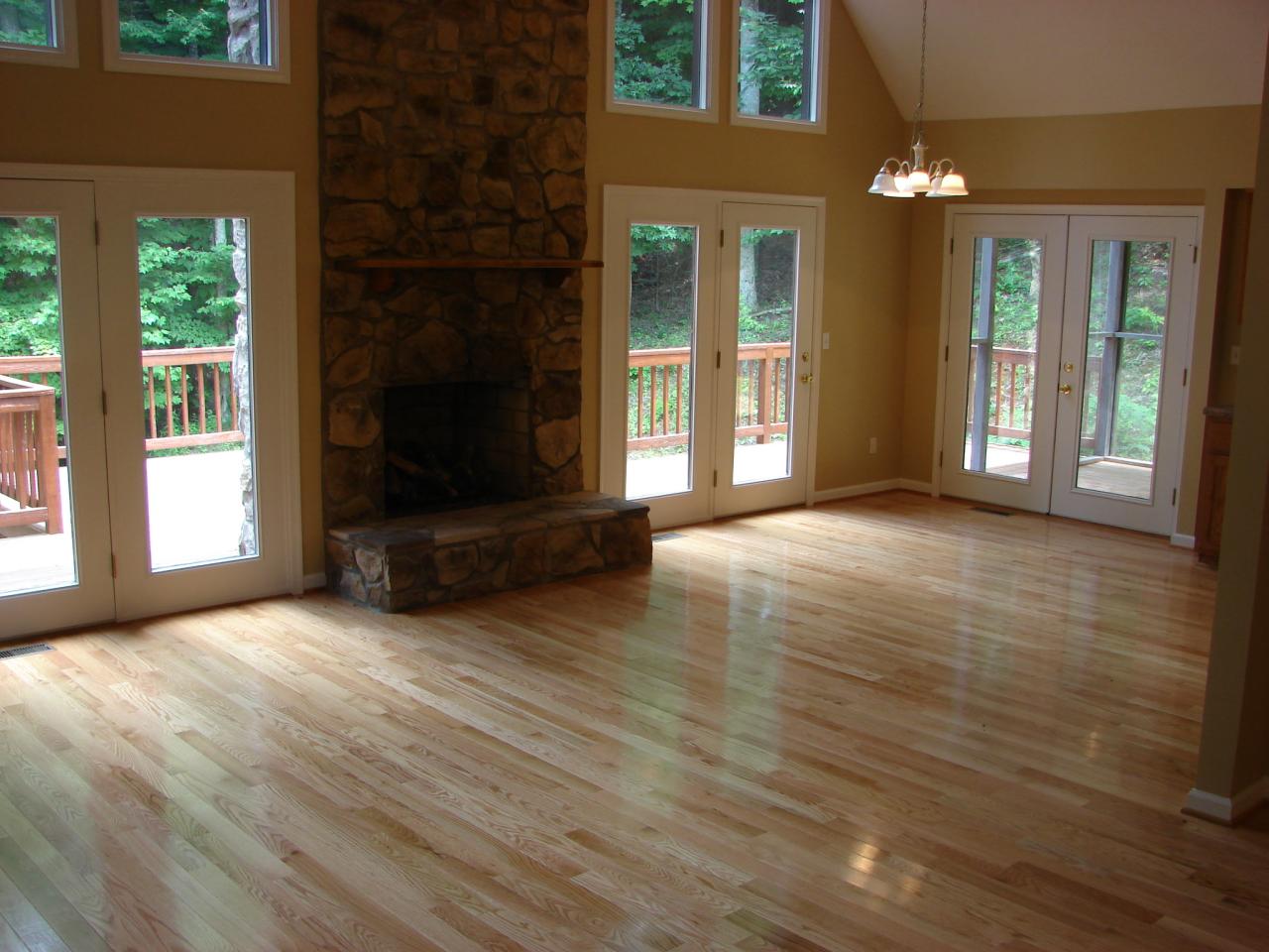 11 Silver Shadow Road Hardy, VA 24101 - Photo 2 of 18 a view of a room with wooden floor and a fireplace