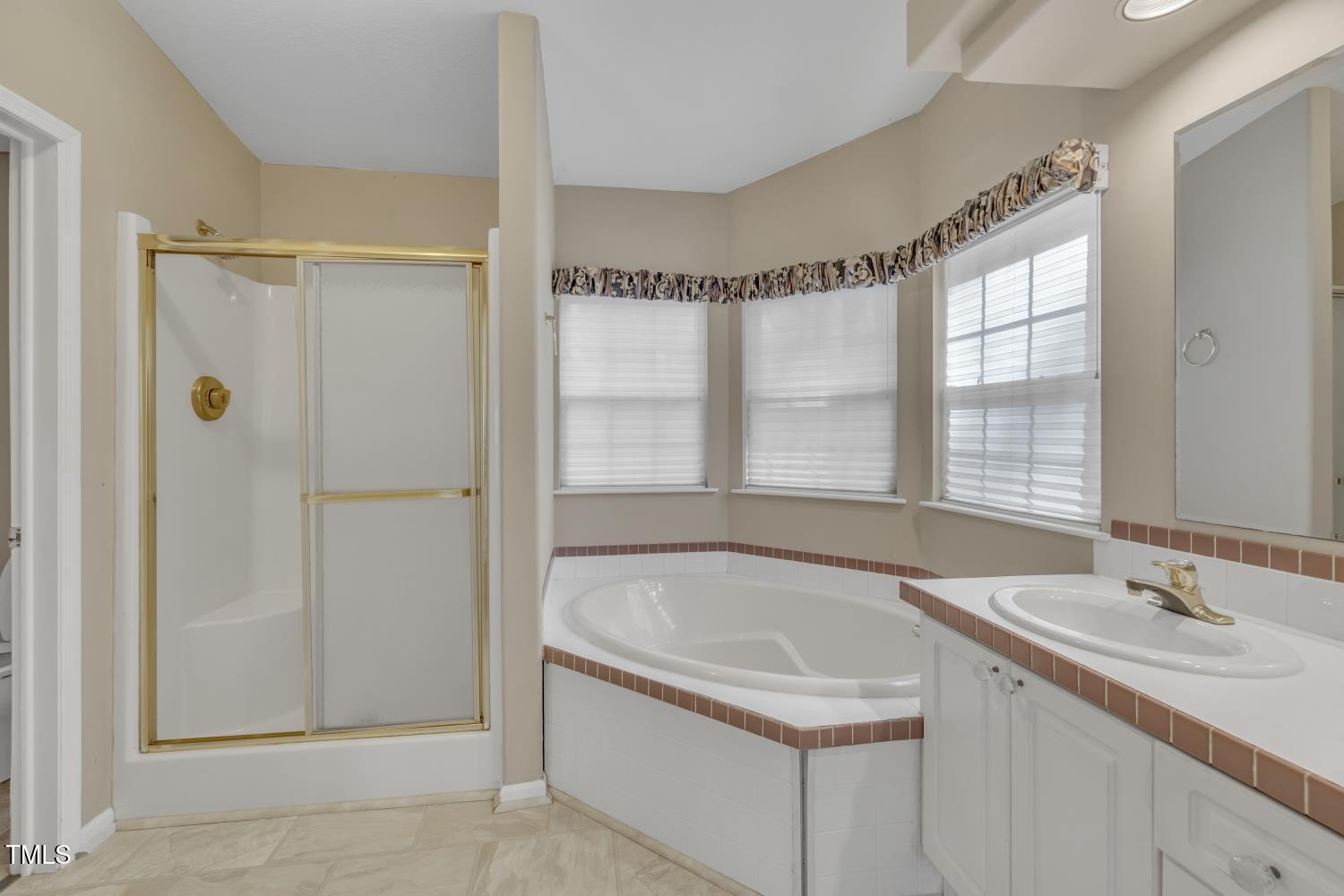 6301 Cayuse Lane Raleigh, NC 27603 - Photo 18 of 30 Lots of windows, large tub, separate shower.