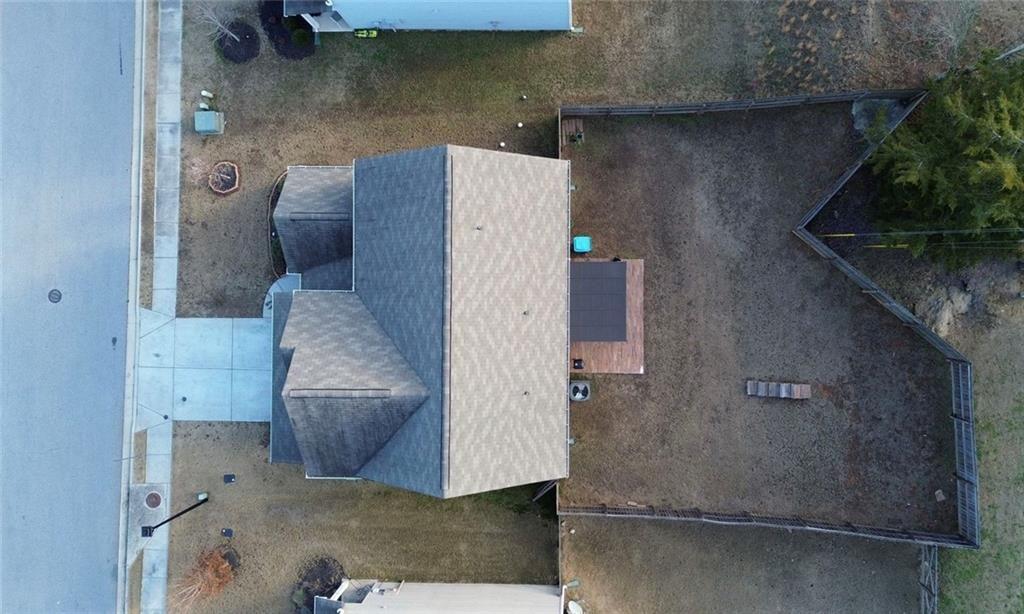 735 Walnut Creek Circle Pendergrass, GA 30567 - Photo 23 of 29 an aerial view of residential house with outdoor space