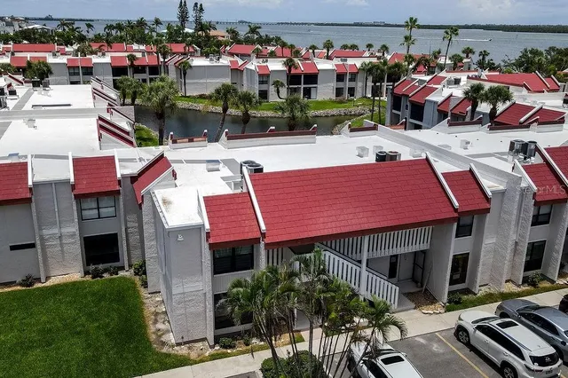 a view of street with sitting area