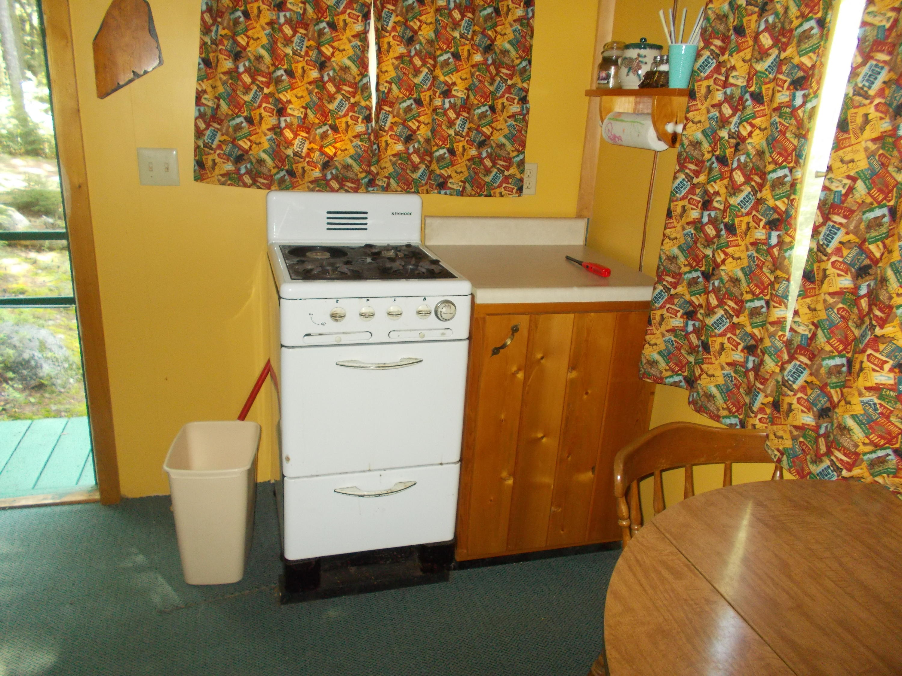 72 Puckerbrush Trail Millinocket, ME 04462 - Photo 22 of 48 Propane stove in guest cottage