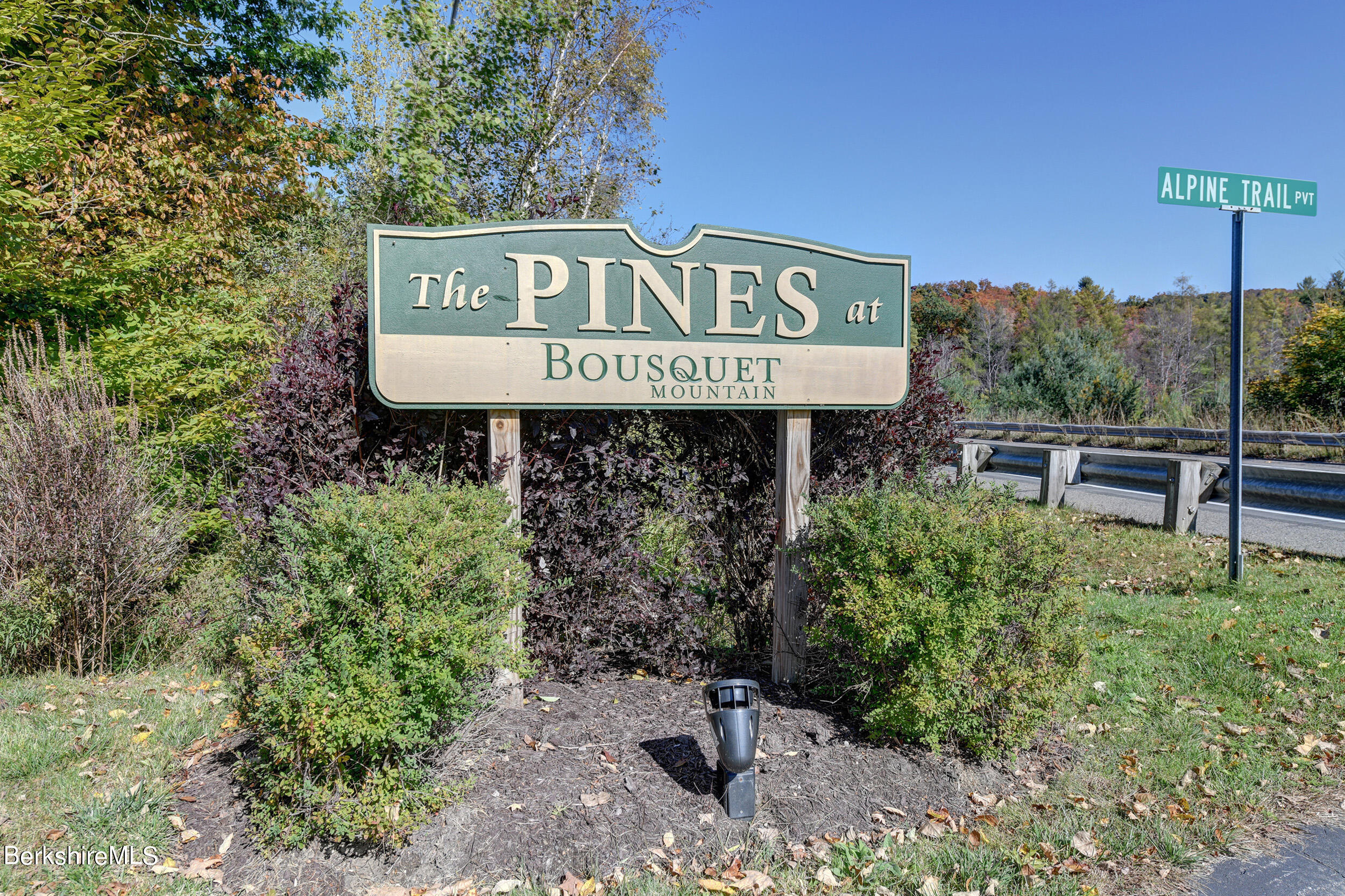 67 Alpine Trail Pittsfield, MA 01201 - Photo 39 of 40 a view of a street sign under a large tree