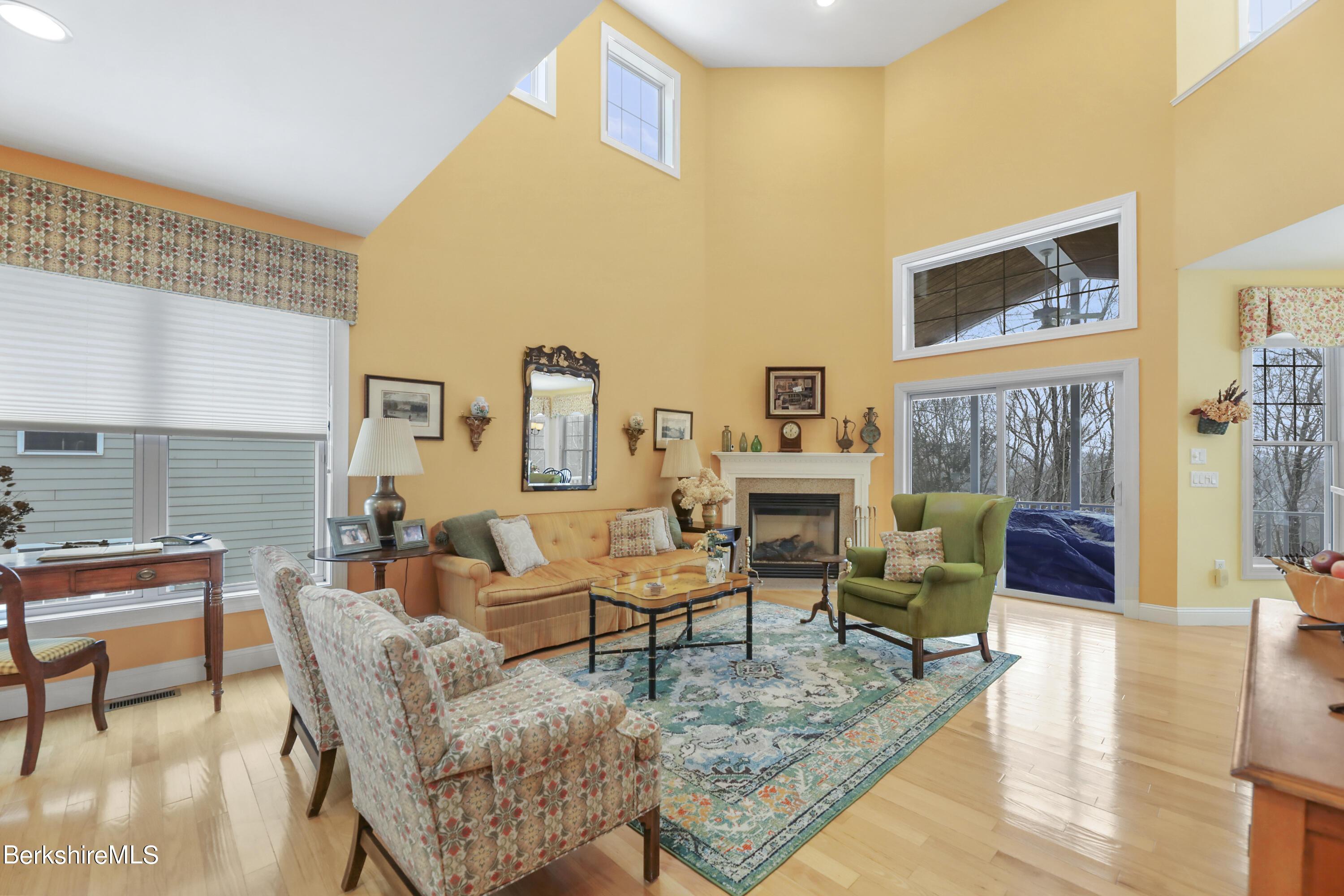 67 Alpine Trail Pittsfield, MA 01201 - Photo 5 of 40 a living room with fireplace furniture and a rug