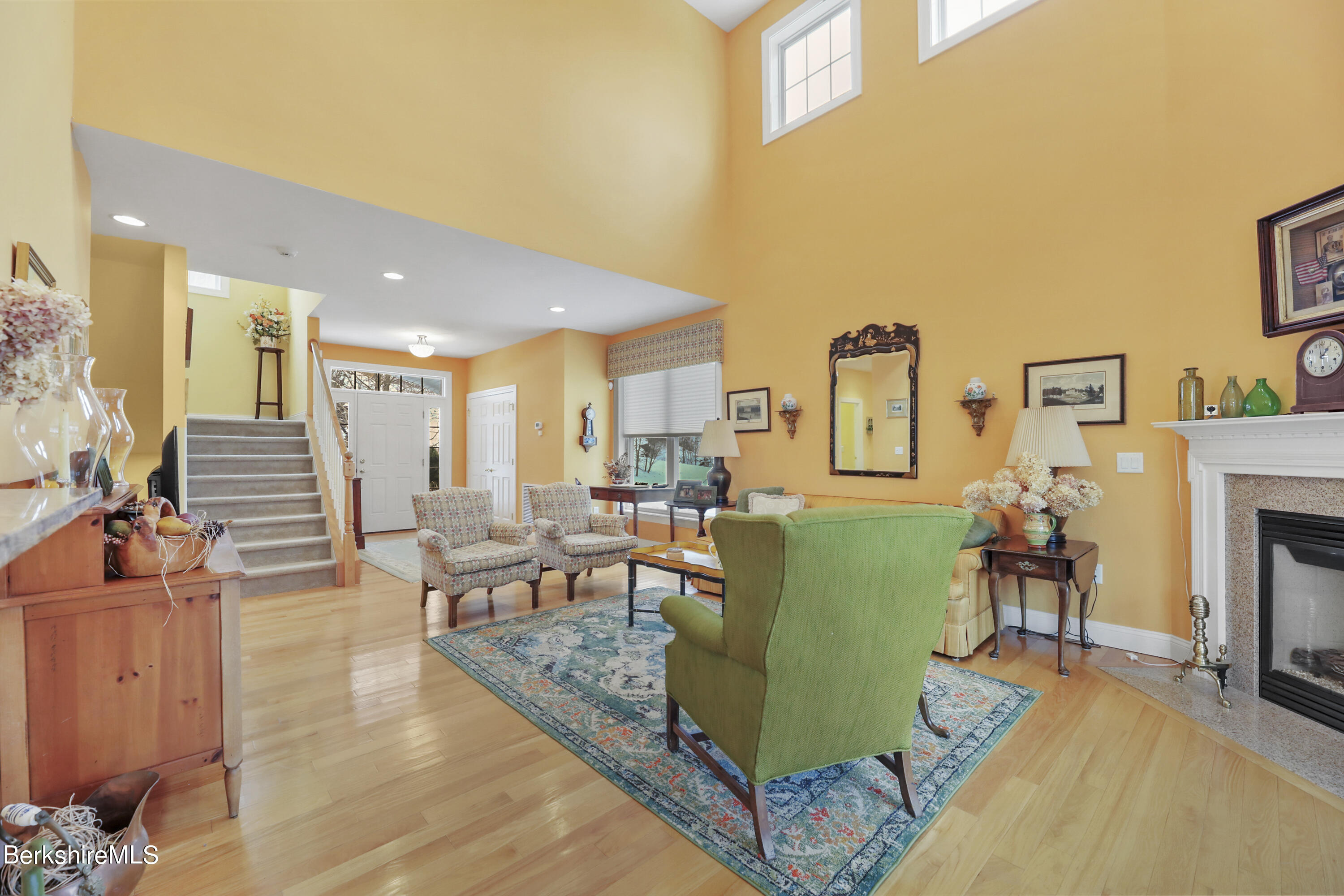 67 Alpine Trail Pittsfield, MA 01201 - Photo 6 of 40 a living room with furniture and a fireplace