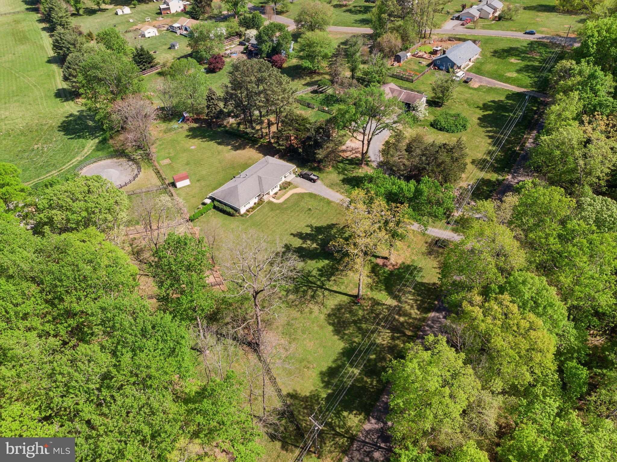 Quietly situated on a lovely flat lot.