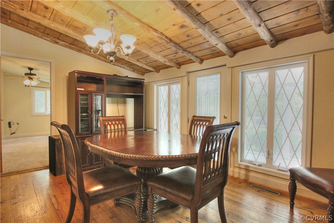 258 East Richmond Road Richmond, VA 23223 - Photo 20 of 40 a view of a dining room with furniture window and wooden floor