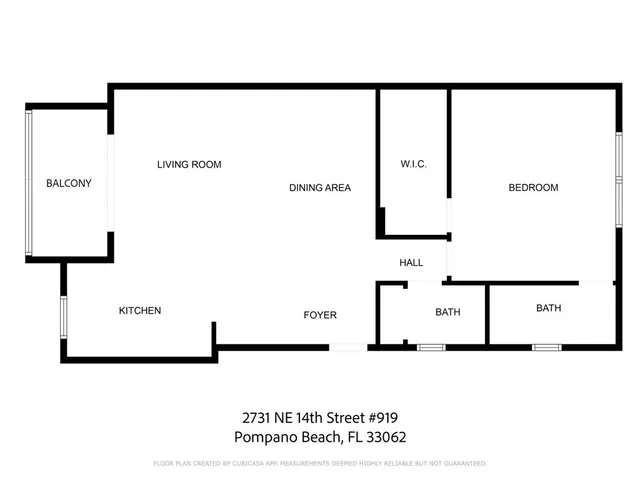 $1,800 | 2731 Northeast 14th Street Causeway, Unit 919, Pompano Beach, FL 33062