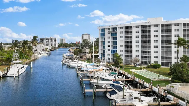 a view of a city with tall buildings