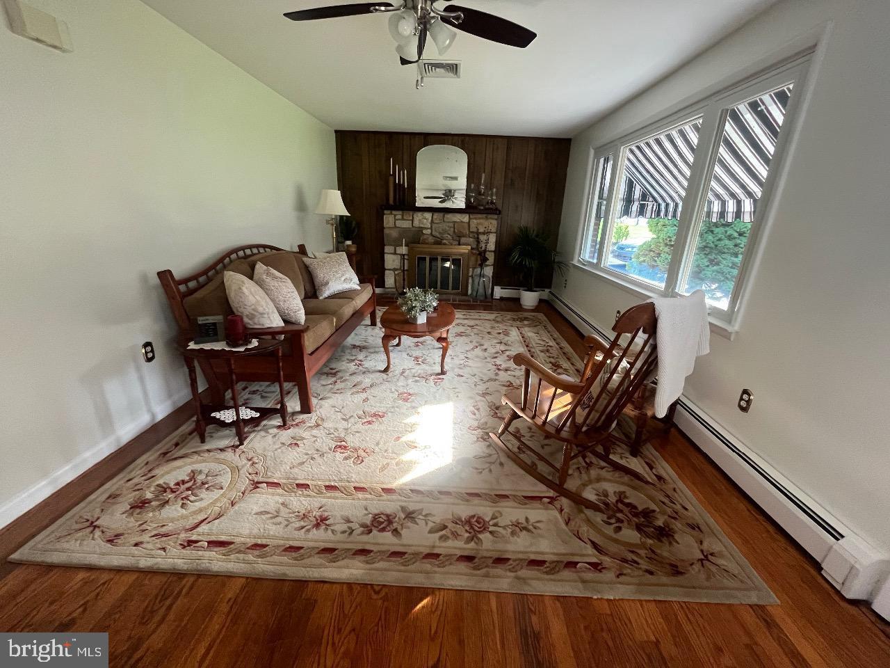 2867 Larkin Road Upper Chichester, PA 19061 - Photo 10 of 29 Spacious Living Room with Fire Place