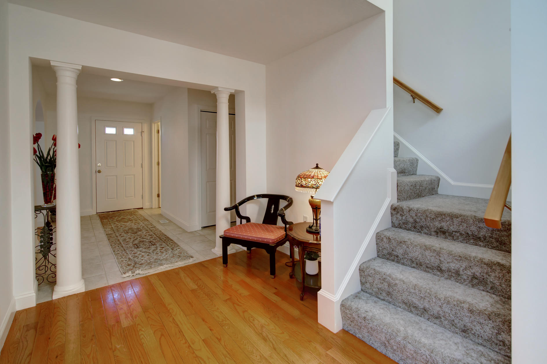 22 Stratford Ridge Mashpee, MA 02649 - Photo 17 of 35 a view of entryway and hall with wooden floor